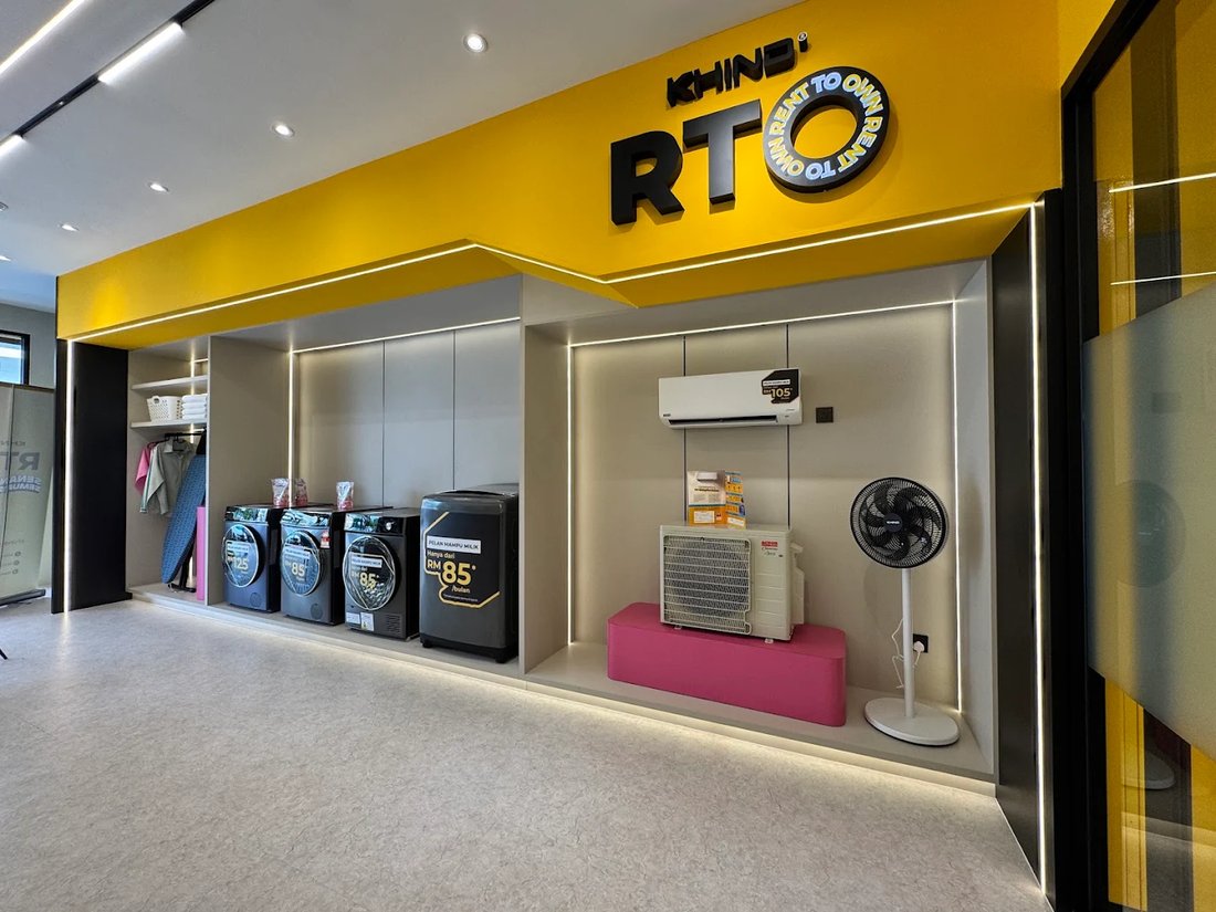 Ruang pameran produk di dalam Khind RTO Experience Store