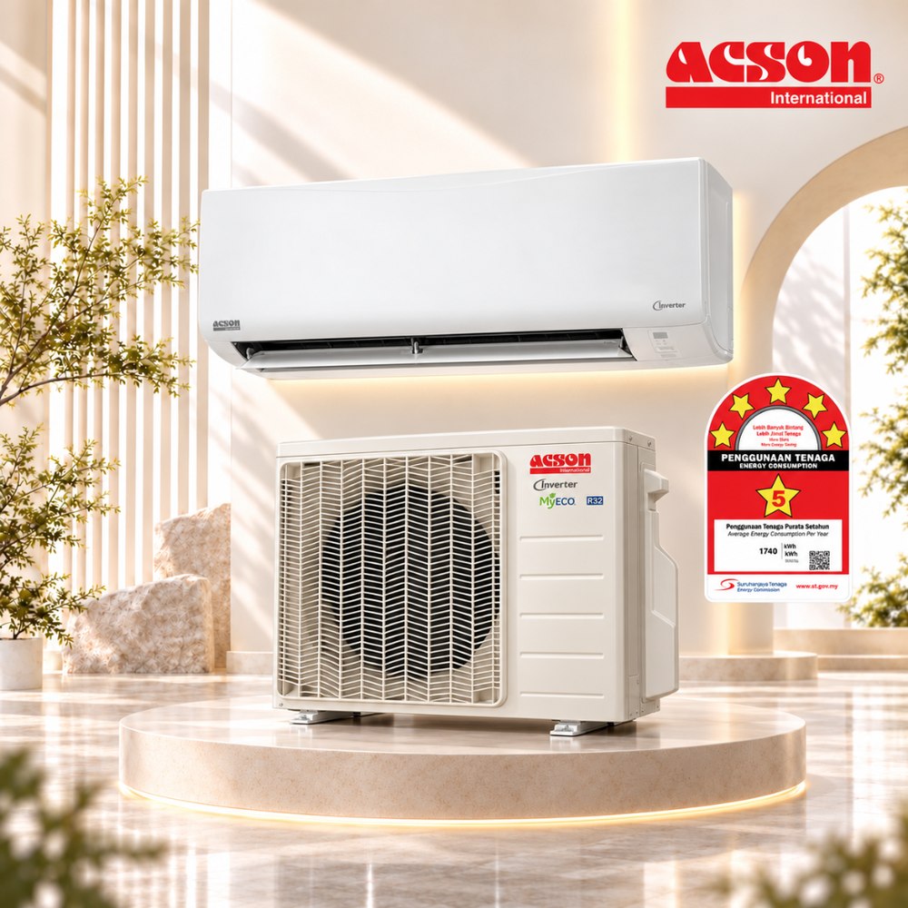 Aircond KOOL Series 1.0HP, Powered by Acson